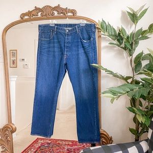 Men's Levi's 501 Button Fly Straight Leg Denim Jeans Size 40x30